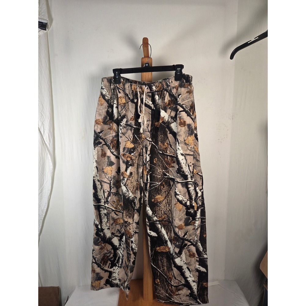 Legendary Whitetails Mens XL Camo Flannel Lounge Pants Forest Birch Tree Pajamas